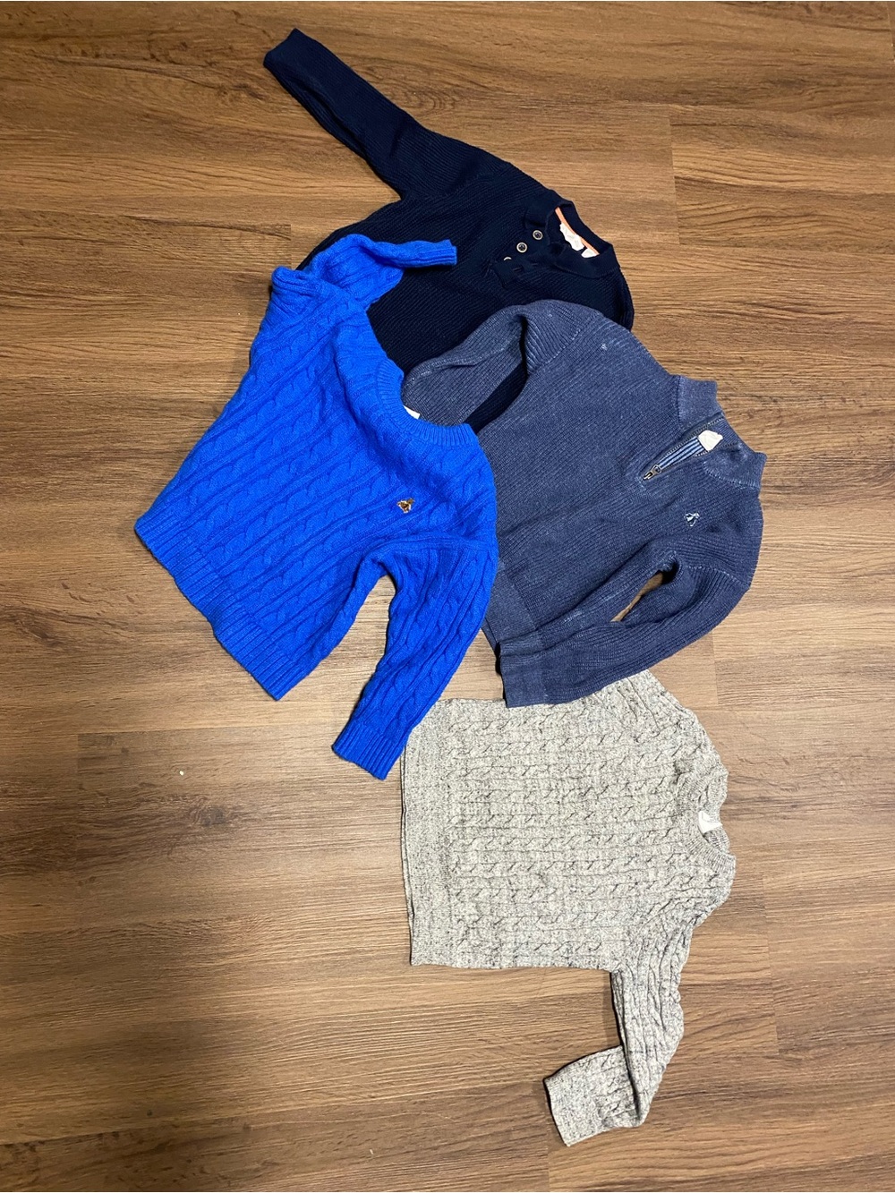 GAP Kids Cable-Knit Sweaters - Blue, Navy & Gray